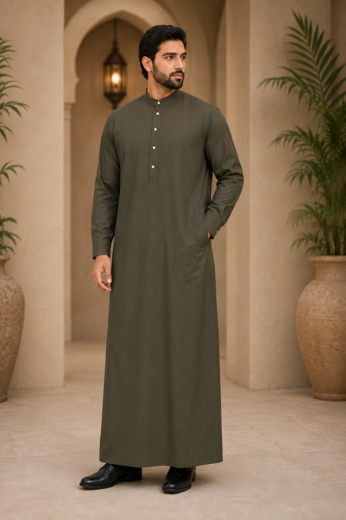 Collar Thobe Plain